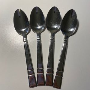 Gorham Stainless Steel 18/8  MADERA Oval Soup Spoon(s) Set Of Four